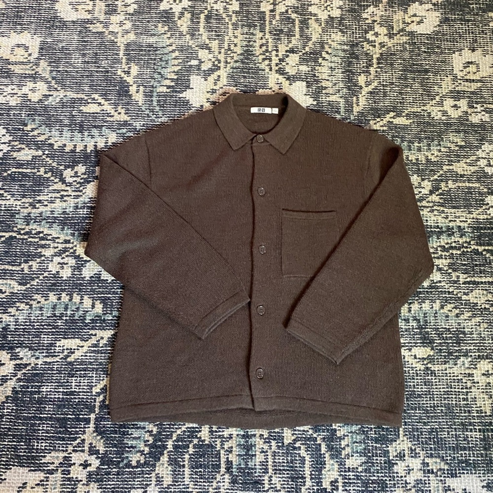 Uniqlo Men's Brown Cardigan Sweater